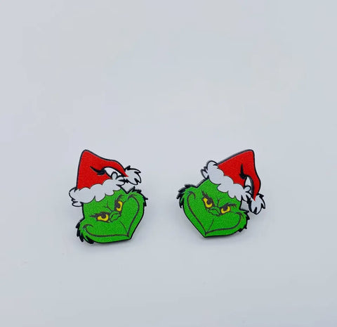 Grinch earrings