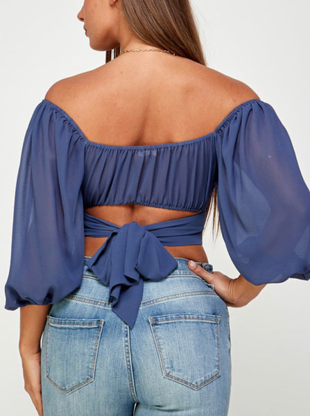 Tie Back Crop Top